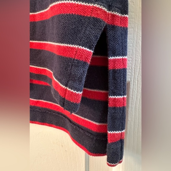 POLO RALPH LAUREN Men’s *RARE* Vintage XL Short Sleeve Cotton Polo BAND COLLAR - Picture 6 of 12